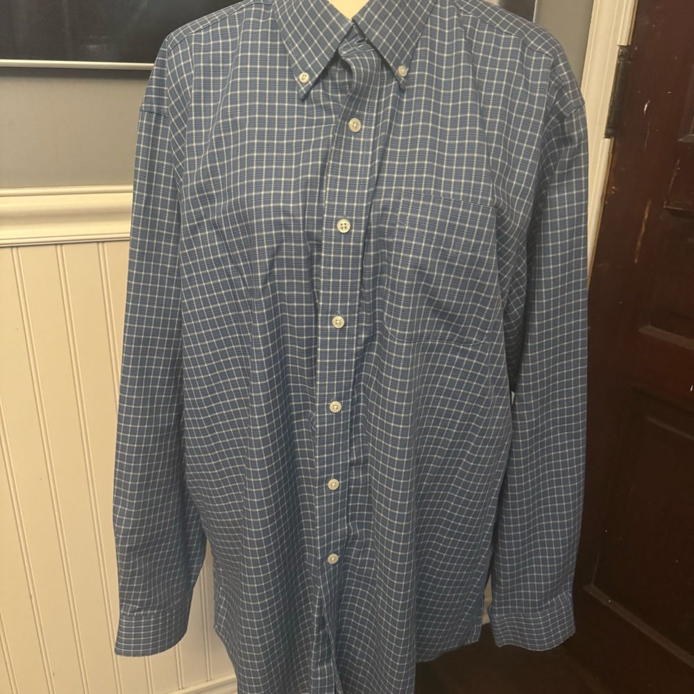 L.L. Bean Wrinkle Resistant Long Sleeve Button Down Men’s Shirt Size XL Reg - Picture 2 of 8